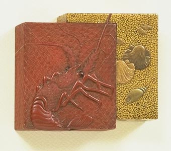 Chinese Lacquer Kogo Crayfish and Shells