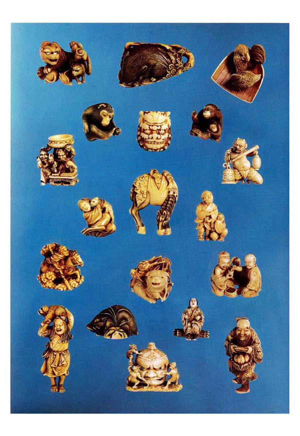 112 to 130 Ivory Netsuke.
