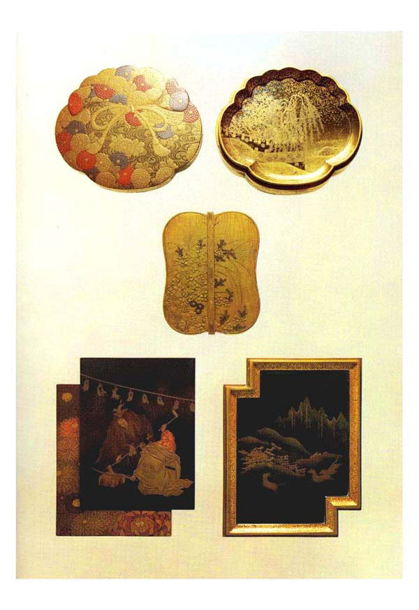 356 to 358 Lacquer Boxes Kogo and Kashibako
