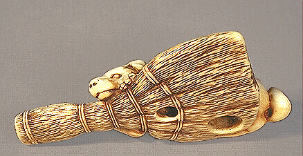 Reverse Dog Netsuke