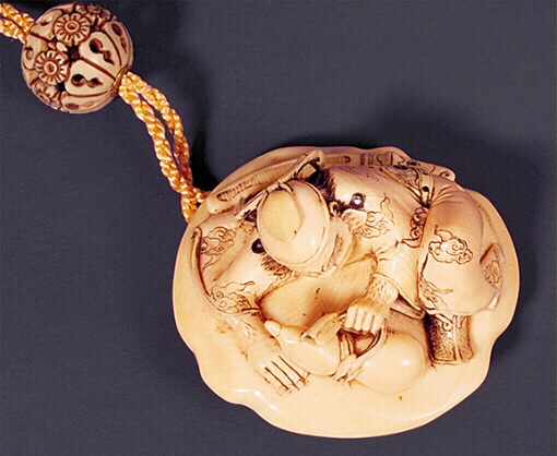 Ivory Warrior Netsuke