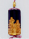Close-Up Reverse: Sambaso dancer of the No Theatre Inro, with a gilded metal ojime.